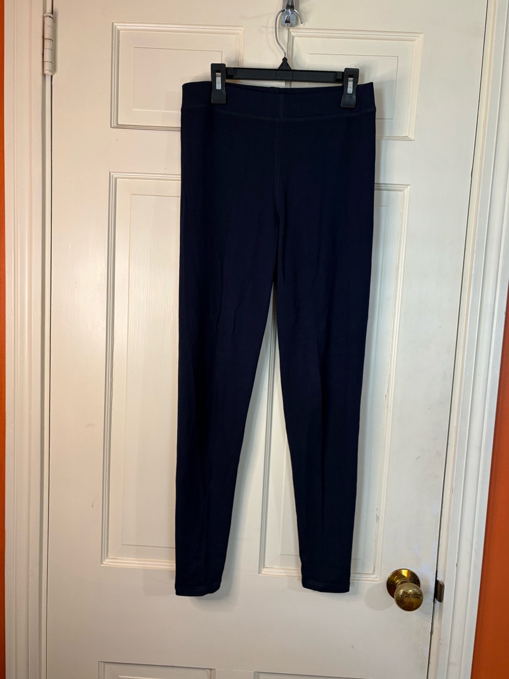 Boden Solid Navy Blue  Leggings Size US 8 UK 12 Soft Casual Made In Turkey